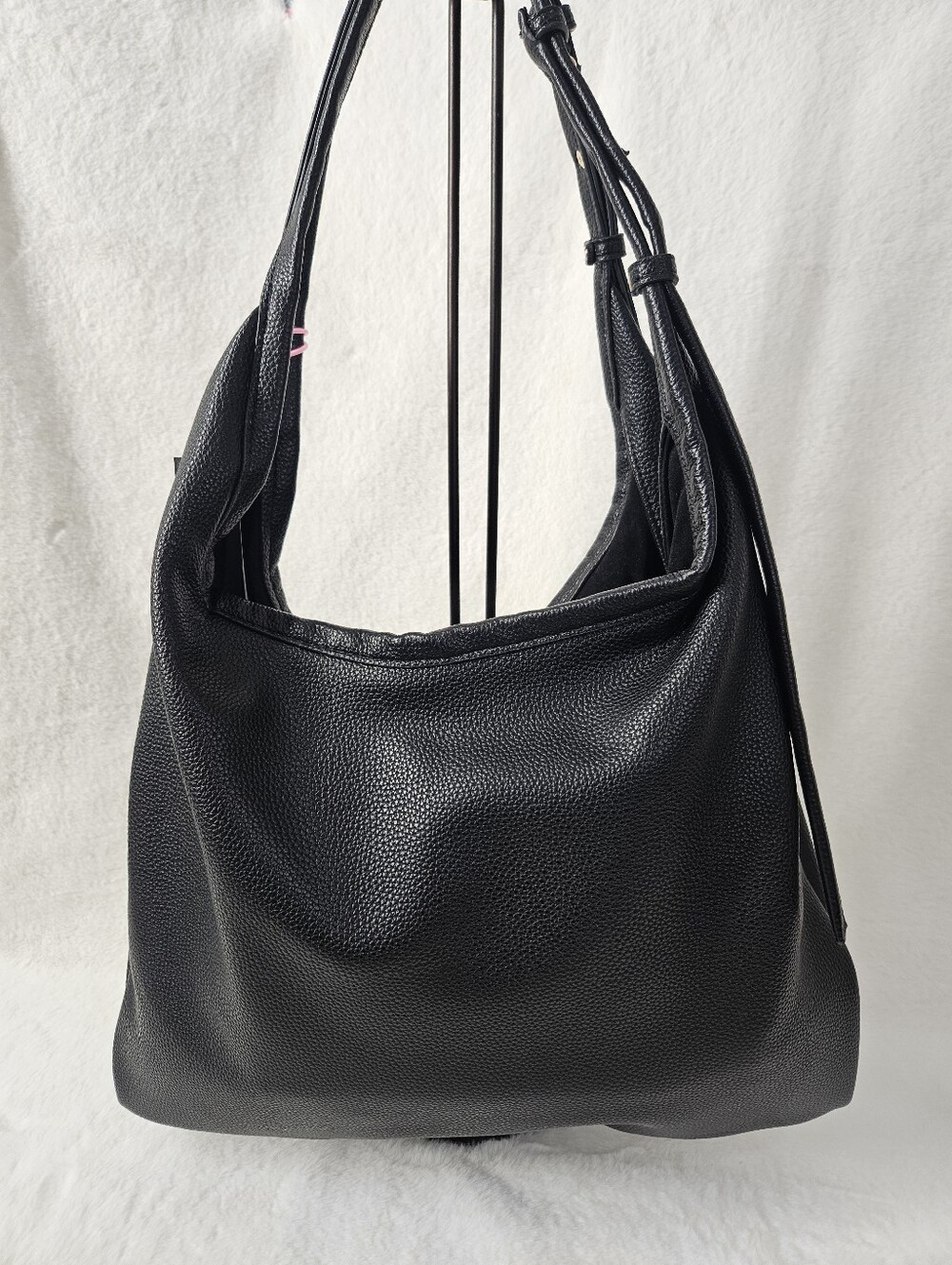 NWT Like Dreams Black Hobo Tote Bag - Picture 4 of 7